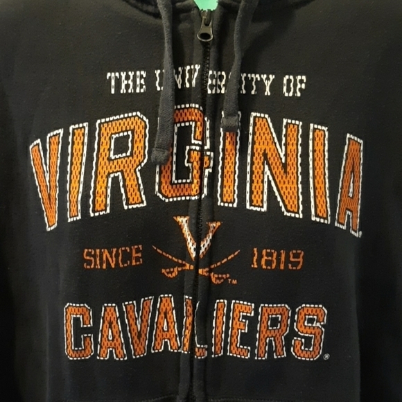 J.America large uva Cavaliers hooded jacket - Picture 2 of 3